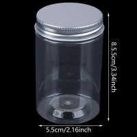 ราคา Star ขวดพลาสติกทรงปากกว้างถังใส่ขวดใสสำหรับสัตว์เลี้ยงพร้อมฝาปิดอะลูมิเนียมภาชนะทรงกลมปิดสนิทภาชนะเก็บน้ำผึ้งลูกกวาดซีเรียล (20726732939)