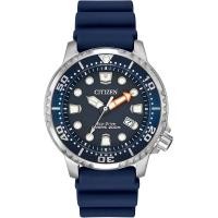 ราคา Citizen Mens Eco Drive Promaster Diver Watch Stainless Steel with Polyurethane Strap Blue Strap Blue Dial (19293993065)