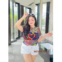 ราคา เสื้อครอปซีทูตาข่ายสาวอวบอ้วน (18529988307)