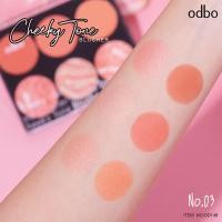 ราคา Odbo OD146 Cheeky Tone Blusher บลัชออน6สี ของแท้100 (15218468223)