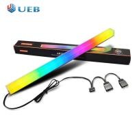 ราคา COOLMOON 30เซนติเมตรแถบแสงอลูมิเนียมแม่เหล็ก RGB LED สีบรรยากาศโคมไฟ (14972828885)