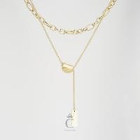 ราคา CozzySayido สร้อยหัวใจห้อย2เลเยอร์ ไม่ลอกไม่ดำ แมทกับเสื้อยืด เสื้อคอกว้าง สายเดี่ยว แฟชั่น ขายดี โดนน้ำหอม เล่นทะเลได้ (19986226302)