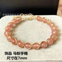 ราคา COD 14k ทองขดลวด อเมทิสธรรมชาติโมราผงไข่มุกคริสตัลไพลิน ladorite Moonstone สร้อยข้อมือสร้อยข้อมือ (16166771167)