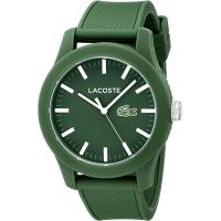ราคา Lacoste Mens 2010763 Lacoste 12 12 Green Resin Watch with Silicone Band (18241569353)