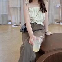 ราคา เสื้อครอป สายเดี่ยว มีสีดำ สีขาว สีครีม สินค้าพร้อมส่ง เสื้อครอปสายเดี่ยว เสื้อครอปเเฟชั่น (17451822535)