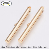 ราคา Beebeecraft 20 50 pc Brass Slide On End Clasp Tubes Slider End Caps for Beads Necklace Bracelet Jewelry Making (13183110784)