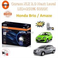 ราคา Osram หลอดไฟหน้า รถยนต์ XLZ 2 0 Next Level LED 250 6000K Honda Brio Amaze รับประกัน 1 ปี จัดส่งฟรี (20985030263)
