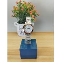 ราคา SEIKO นาฬิกาผู้หญิง รุ่น SXDE36P10 ระบบควอตซ์ ขอบทอง สแตนเลสแท้ ประกันไซโก้ พร้อมส่ง (17648885415)