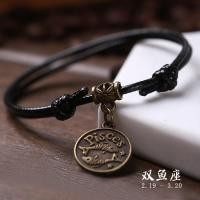 ราคา Twelve Constellations Black Rope Personalized Mens and Womens Feet Chains Japanese and Korean Fashion Ankle Bracelets Jewelry Feet Straps (19185370627)