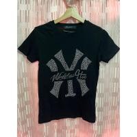 ราคา เสื้อยืดคปกลมคอตตอน คริสตัลลายแบรนด์ NY GC Versace (19039157637)