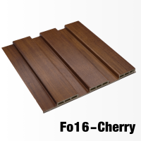 ราคา ไม้ระแนงทำฝ้า ไม้ระแนงภายใน ไม้ระแนง WPC น้ำหนักเบา ติดตั้งง่าย รุ่นFo16 Cherry (21059009158)