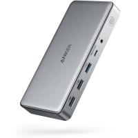 ราคา Anker Triple Display Docking Station for M1 MacBooks 563 USB C Docking Station 10 in 1 with Dual HDMI Ports and DisplayPort 100W Charging for Laptop 30W Charging for Phone 5 Gbps Data Transfer (169602