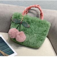 ราคา C1กระเป๋าถือ 樱桃ลายเชอร์รี่กระเป๋าสะพายไหล่ ผ้ากํามะหยี่ขนนิ่ม ลายเชอร์รี่ แฟชั่นฤดูใบไม้ร่วง และฤดูหนาว สําหรับสตรี (15241587676)