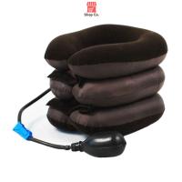 ราคา เครื่องล็อคคอ Neck Massage ที่ดึงคอ หมอนรองคอ ยืดกระดูกคอ สำหรับลดอาการปวดคอ neck traction neck supporter ShopCo (12340248631)