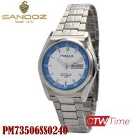 ราคา Pomar นาฬิกาข้อมือผู้ชาย สายสแตนเลส รุ่น PM73506SS0240 สีเงิน หน้าปัดขาวฟ้า (21322026755)