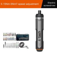 ราคา 4V WX242ชุดสกรูไฟฟ้าขนาดเล็กอัจฉริยะไร้สายสกรูไฟฟ้าไดร์ฟเวอร์ USB ที่จับชาร์จได้เครื่องมือเจาะ30ชุดบิต (18824196265)