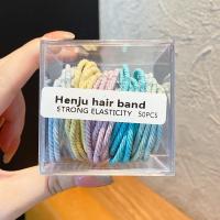 ราคา Korean New Simple Hair Tie Set High Elasticity Rubber Band Women Ponytail Hair Rope Ponytail Set with Box (19655281272)
