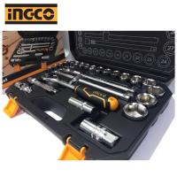 ราคา INGCO ชุดลูกบล็อค 1 2 นิ้ว 25 ชิ้นชุด รุ่น HKTS12251 ชุดประแจบล็อค ชุดบ๊อกซ์ 25 Pcs 1 2 Socket Set (11243045705)