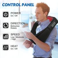 ราคา เครื่องนวดไหล่และคอ แผ่นทำความร้อนอัตโนมัติ เครื่องนวดคอและไหล่แบบไฟฟ้าพร้อมหมอนนวดไฟฟ้าแบบพกพาสำหรับร่างกาย คอและไหล่ รถยนต์ บ้าน สำนักงาน หลัง คอและไหล่ 4 โหมดการนวด (16753488363)