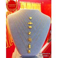 ราคา จี้ทองเเท้ 99 99 สร้อยคอทองเเท้ 75 หนัก 0 3 0 45 กรัม สามารถเลือกลายจี้ได้ (10418494650)