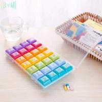 ราคา ตลับเก็บยา กล่องเก็บยาแบบพกพา แยกช่อง 7 สี กล่องเก็บต่างหู (12079803841)