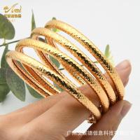 ราคา แฟชั่นเจ้าสาวดูไบ 24K สร้อยข้อมือทองแดงเทียมชุบทองสร้อยข้อมือทองคำผู้หญิงตะวันออกกลางในสต็อก (19636835366)