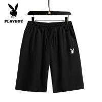 ราคา PLAYBOY Official Store กางเกงขาสั้นลำลองแบรนด์สีดำห้าจุดกางเกงเอวยางยืดกางเกงขาสั้นสีดำ (14318535447)