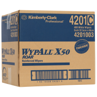 ราคา WYPALL ผลิตภัณฑ์เช็ดทำความสะอาด ไวป์ออลล์ เอ๊กซ์ 50 ไวเปอร์ รหัสสินค้า 4201 สินค้าคิมเบอร์ลี่ย์ คล๊าค ผลิตจากเยื่อกระดาษ 4 ชั้น 400 แผ่น (21153341169)