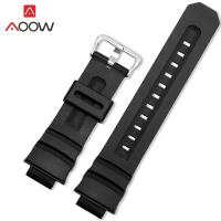 ราคา สายรัดเรซิ่น Casio G SHOCK AW 591 AW 590 AWG M100 AWG M101ผู้ชายกีฬากันน้ำ16มม สร้อยข้อมือนาฬิกาอุปกรณ์เสริม (13806274764)