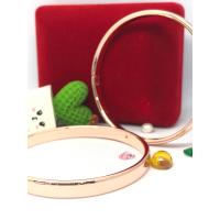 ราคา กำไลนากเกลี้ยง พิงค์โกลด์ หน้า60mm ไซส์ 54mm เรียบหรู (18820496286)