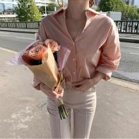 ราคา ผูกโบว์ที่คอ ใหญ่ แขนยาว สำหรับผู้หญิง สวยน่ารัก เสื้อผู้หญิง เสื้อคอปก 137 (16799406671)