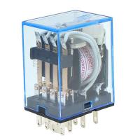 ราคา Ziqqucu รีเลย์ MY4NJ DC 12V 24V AC 110V 220V รีเลย์14ขา MY4NJ MY4สวิตช์รีเลย์ขนาดเล็กพร้อมฐาน (20968502566)
