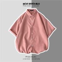 ราคา FAWORK เสื้อเชิ้ตแขนสั้นผู้ชายสไตล์เกาหลีแบบหลวม ๆ สำหรับผู้ชาย (11905072605)