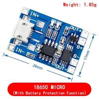 ราคา 5pcs 5V 1A 18650 TP4056 Lithium Battery Charger Module Charging Board With Protection Dual Functions 1A Li ion (19533879781)