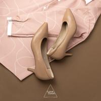 ราคา LoveGood Leena รองเท้าหนังแกะส้นสูง 2 5 นิ้ว พื้นนิ่ม บุนวม เดินสบายไม่กัดเท้า สาวๆหน้าเท้ากว้ (18525688148)