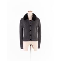 ราคา Zara เสื้อคลุมไหมพรมแขนยาว ตรงปกคอดีเทลแต่งขนมิ้ง ถอดกระดุมออกได้ ป้ายแบรนด์ระบุไซส์ EUR M Preloved (20690030863)