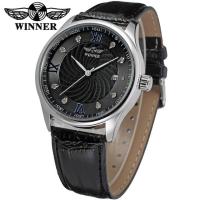 ราคา 2023 Forsining นาฬิกาผู้ชายของแท้ผู้ชายแฟชั่นสีดำกันน้ำสายหนังนาฬิกาข้อมืออัตโนมัติหรูหรากลไก (20363250949)