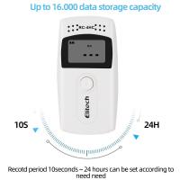 ราคา RC 4HC อุณหภูมิเครื่องบันทึกข้อมูลความชื้นดิจิตอลอุปกรณ์บันทึกข้อมูล USB Built In NTC เซนเซอร์ตรวจจับข้อมูลความแม่นยำสูง (9711094807)