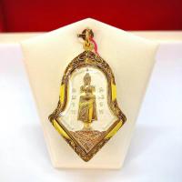 ราคา จี้หลวงพ่อบ้านแหลม ประทับหลังท้าวเวสสุวรรณ วัดจุฬามณี กรอบPremium น้ำหนัก 2 37กรัม สำหรับสร้อย 1 2บาท เลี่ยมทองคำแท้90 (10894459641)