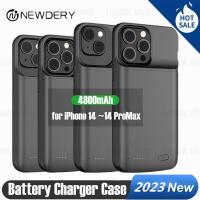 ราคา JLK 4800mAh External Battery Charger Phone Case for iPhone 15 ProMax 14 Plus 12 13 Mini 14 Pro Max Portable 4700mAh shockproof Charging Power Bank Phone Cover (19104364253)