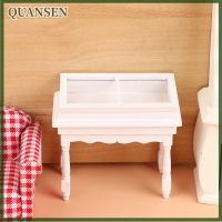 ราคา QUANSEN 1 12บ้านตุ๊กตาตู้โชว์เครื่องประดับหอยเคาน์เตอร์ตู้โชว์ที่จัดเก็บตู้เฟอร์นิเจอร์บ้านตุ๊กตาของเล่นตกแต่ง (20898189964)