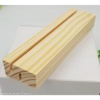 ราคา ที่เสียบนามบัตร ป้าย รูปภาพ แผ่นอคิลิค เสียบกระจก ไม้สนจริง ฐานไม้สําหรับวางการ์ด (18334053920)