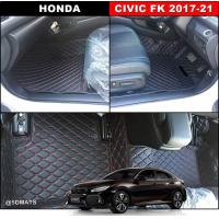 ราคา พรมปูพื้นรถยนต์ 6D HONDA CIVIC FK 2017 21 พรมหนัง6D เกรดA เต็มคัน 3ชิ้น (8215050710)
