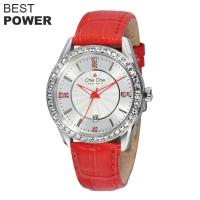 ราคา Che นาฬิกานิวยอร์กสำหรับผู้หญิงพร้อมปฏิทิน Swarovski Rhinestones สายหนังนาฬิกาคุณภาพสูงดีไซน์เรียบง่ายนาฬิกาควอตซ์ญี่ปุ่นกันน้ำนาฬิกาผู้หญิง5ATM (17269498320)