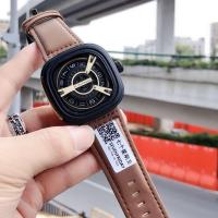 ราคา Web celebrity big dial watch men square pointer electronic seven students trend Friday male quartz (16890137841)