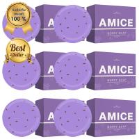 ราคา สบู่เอมิส สบู่ผิวเผือก Amice Gluta Berry Soap by collarich ขนาด 70 กรัม 6 ก้อน (12628077499)