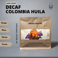 ราคา Unique Roaster เมล็ดกาแฟไม่มีคาเฟอีน คั่วเข้ม Colombia FNC Huila EA Decaf Decaf Coffee or Decaffeinated Coffee 200g (10658104627)