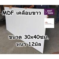 ราคา MDF เคลือบเมลามีน 2 ด้าน สีขาว 30x40ซม หนา 6 19มม ไม้อัด เคลือบขาว ใช้ทำ เฟอร์นิเจอร์ หน้าโต๊ะ ท็อป บานตู้ ชั้นวางของ (18076615030)