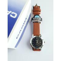 ราคา พร้อมกล่อง นาฬิกาข้อมือ สายหนัง นาฬิกาcasio นาฬิกาผู้หญิง นาฬิกาสายหนัง ระบบเข็ม แสดงวันที่ RC614 (5018970478)