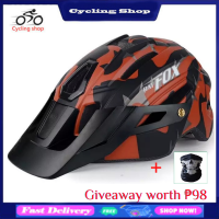 ราคา หมวกนิรภัยสำหรับจักรยานจักรยานเสือภูเขาแบบบูรณาการขี่หมวกกันน็อคสำหรับเล่นสเก็ตบอร์ดพร้อมไฟเตือน Fox หมวกกันน็อก (8128637498)